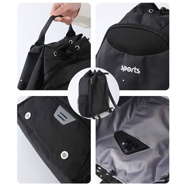 Drawstring Gym Bag Basketball Backpack for Men Sports Women School Boys Shoulder Swim Dry Wet Training Fitness Football Bags