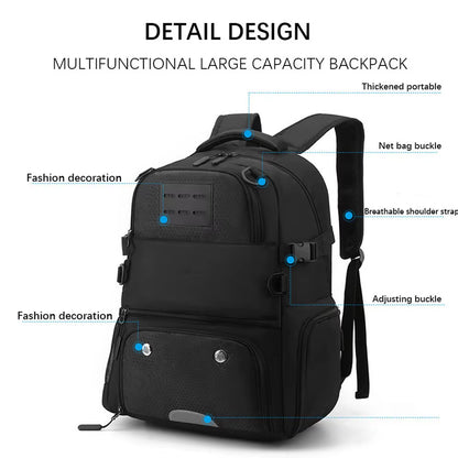 Sports Backpack Football Bag Boys School Basketball Backpack with Shoe Compartment Soccer Ball Bag Large Backpack Shoes