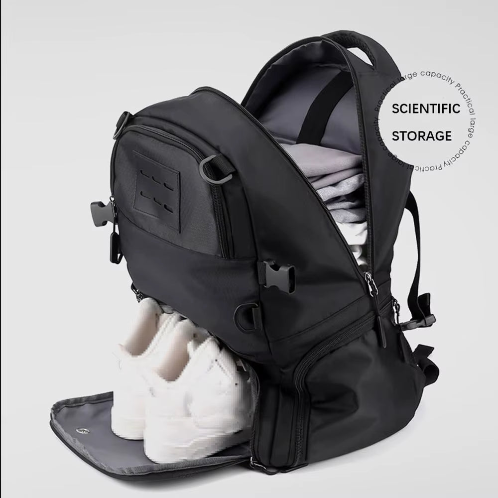 Sports Backpack Football Bag Boys School Basketball Backpack with Shoe Compartment Soccer Ball Bag Large Backpack Shoes